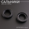 Сальники вилки Delta (25*35*9/10 x 2шт) "BEEZMOTO"