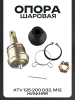 Опора шаровая ATV 125-200 d32, M12 (нижняя)