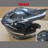 Шлем кроссовый подростковый, черный-серый глянец, M "Casco"(Царапины, потёртости)