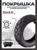 Покрышка с камерой 10x3.0 для самоката электрического Kugoo m4/m4 pro (внедорожная, 80/65-6, 50PSI)