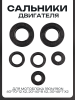 Сальники двигателя (набор, 6шт) мотоблока 180N/190N (40*70*12 x2, 20*40*8 x2, 30*45*7 x2) "MO ZHI FU"