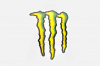 Наклейка логотип MONSTER ENERGY (27х18см) (#7312A)