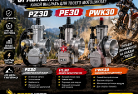 Сравнение PZ30, PE30 и PWK30