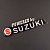 Наклейка логотип SZK (13x4см, силикон) (#4265)