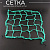 Сетка багажника (паук) 40*40 (зеленая) "BEEZMOTO"