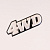 Наклейка шильдик 4WD (12x5см, алюминий) (#1666)