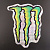 Наклейка логотип MONSTER ENERGY (21х16см) (#7312F)